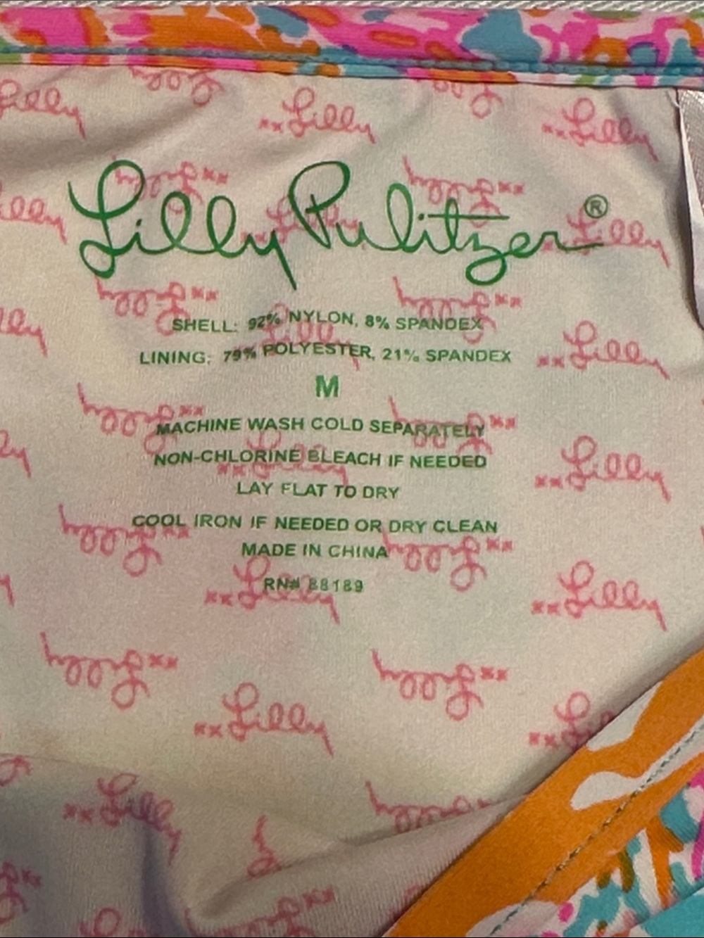 Lilly Pulitzer Splash Dance Multicolor Tropical Print String Bikini - Picture 2 of 11